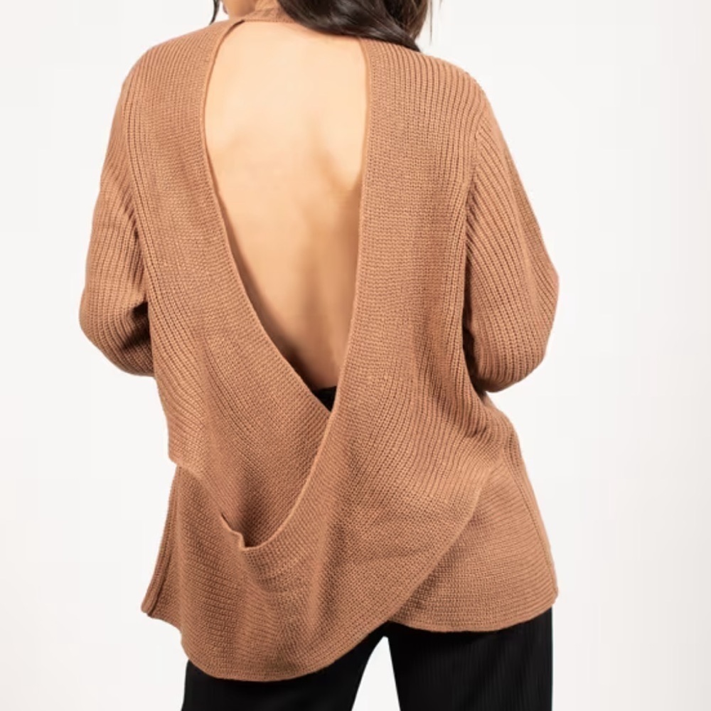 TOBI Safe Inside Sienna Wrap Sweater Sz‎ S